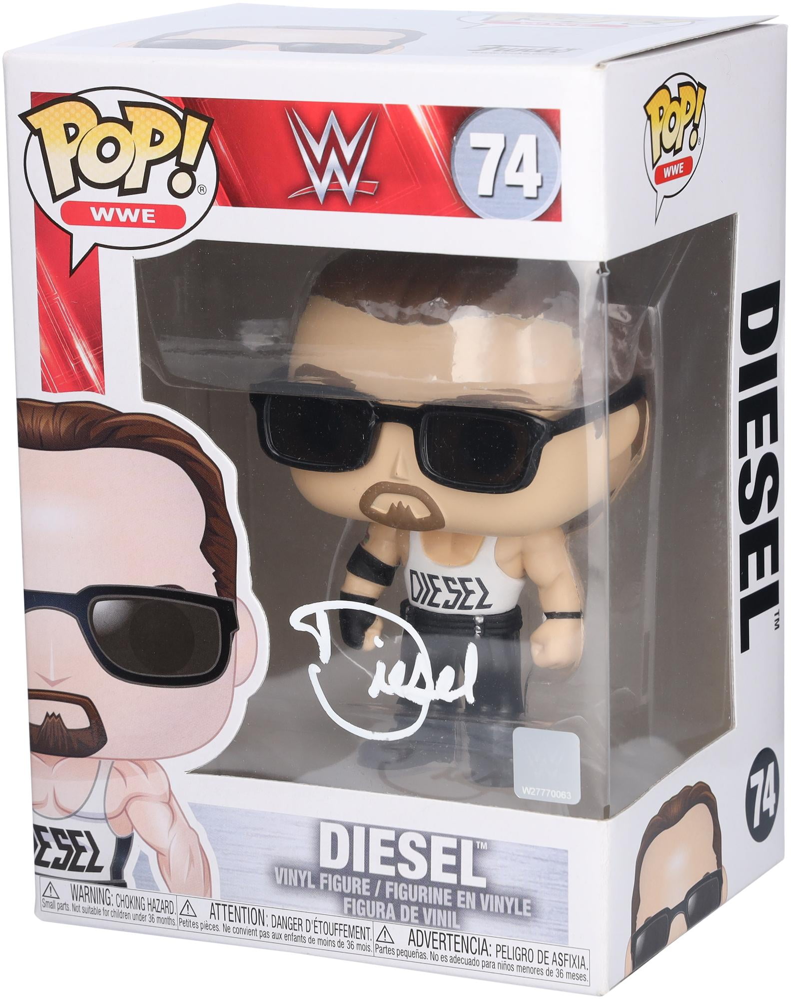 Kevin Nash WWE Autographed Diesel #74 Funko Pop! Figurine - Fanatics Authentic Certified