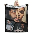 thumbnail image 1 of Kevin Rock Rapper Gates Blanket Soft Cozy Lightweight Warm Throw Blanket Bedroom Sofa Decorations All Seasons Blankets 60"X50", 1 of 6