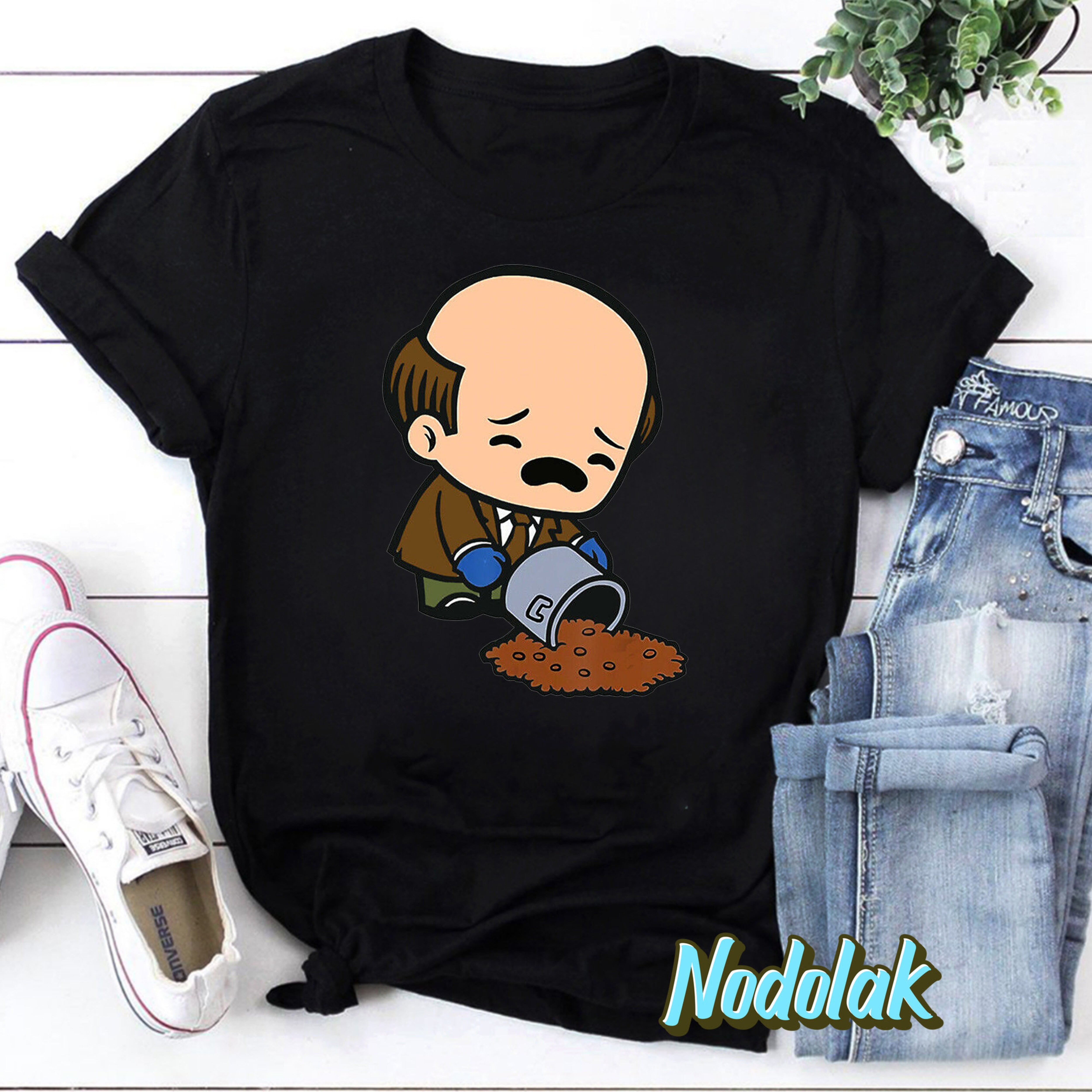 Kevin Spilling Chili Shirt Kevin Malone Chili Office Funny TV Series T