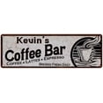 thumbnail image 1 of Kevin's Coffee Bar Sign Kitchen Decor 6x18 106180007228, 1 of 1