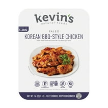 Kevin's Natural Foods Korean BBQ-Style Chicken, Fully Cooked Refrigerated Entree, Plastic 16 oz