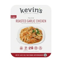 Kevin's Natural Foods Roasted Garlic Chicken, Full Size Refrigerated Entree, 16 oz