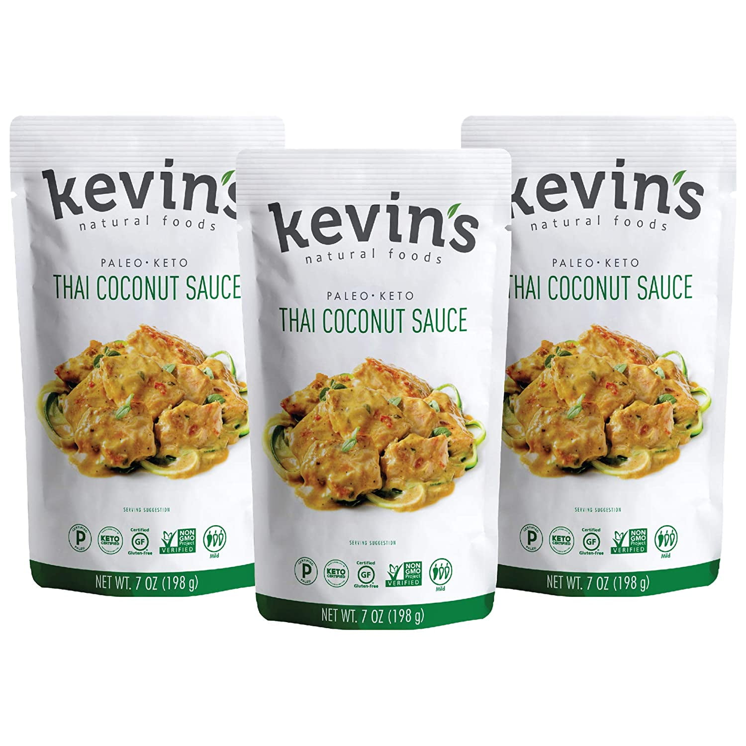 Kevin's Natural Foods Thai Coconut Sauce - Keto and Paleo Simmer Sauce ...