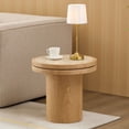 thumbnail image 1 of Kevinplus 20 Inch Round MDF Side Table Sintered Stone Tabletop for Living Room Bedroom,Natural, 1 of 10