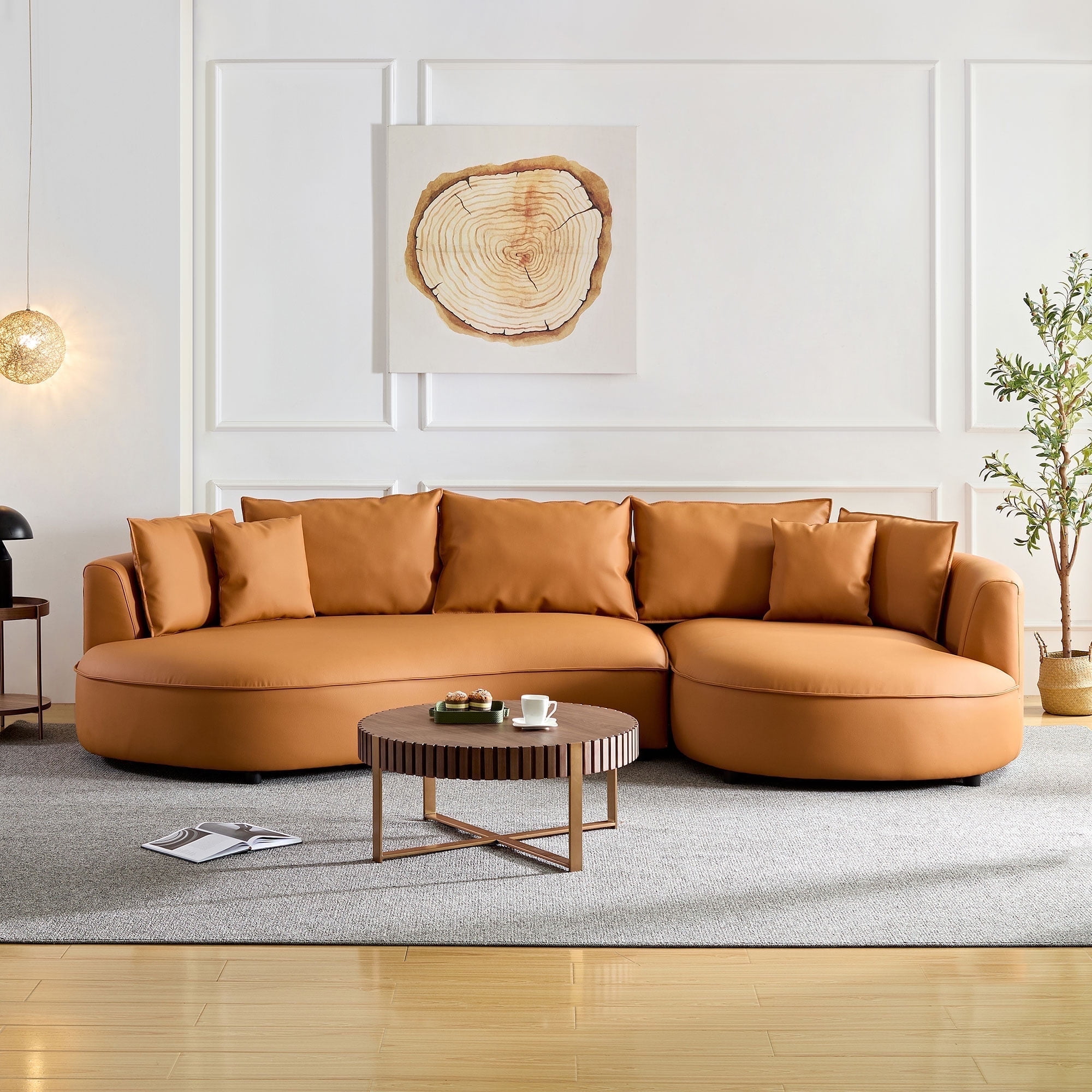 1/26迄 rikoao sofa navy Chic Home Fulla Linen Modern Contemporary Left Facing