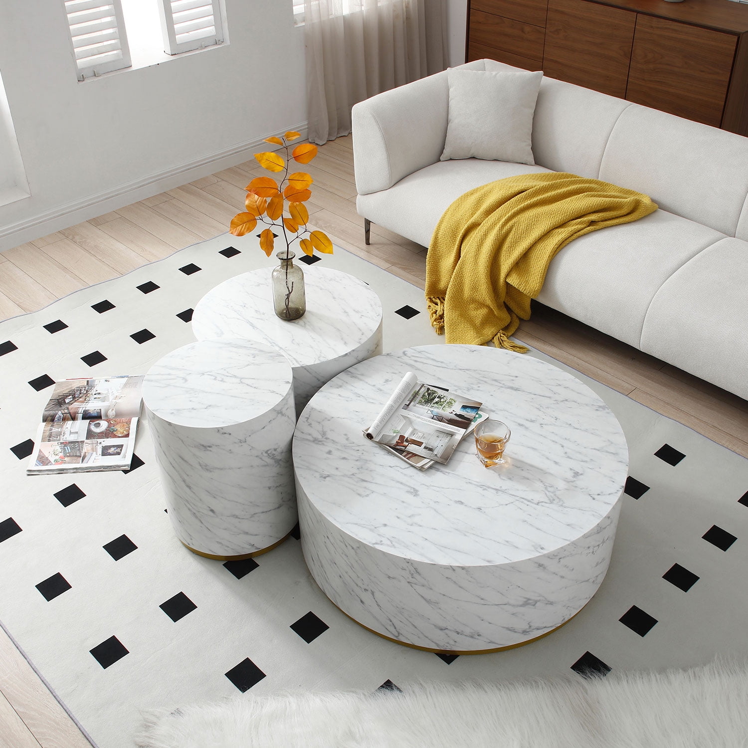 Table Marble Pattern Kevinplus Modern Faux Marble Coffee Tables,Marble Pattern Cocktail ...