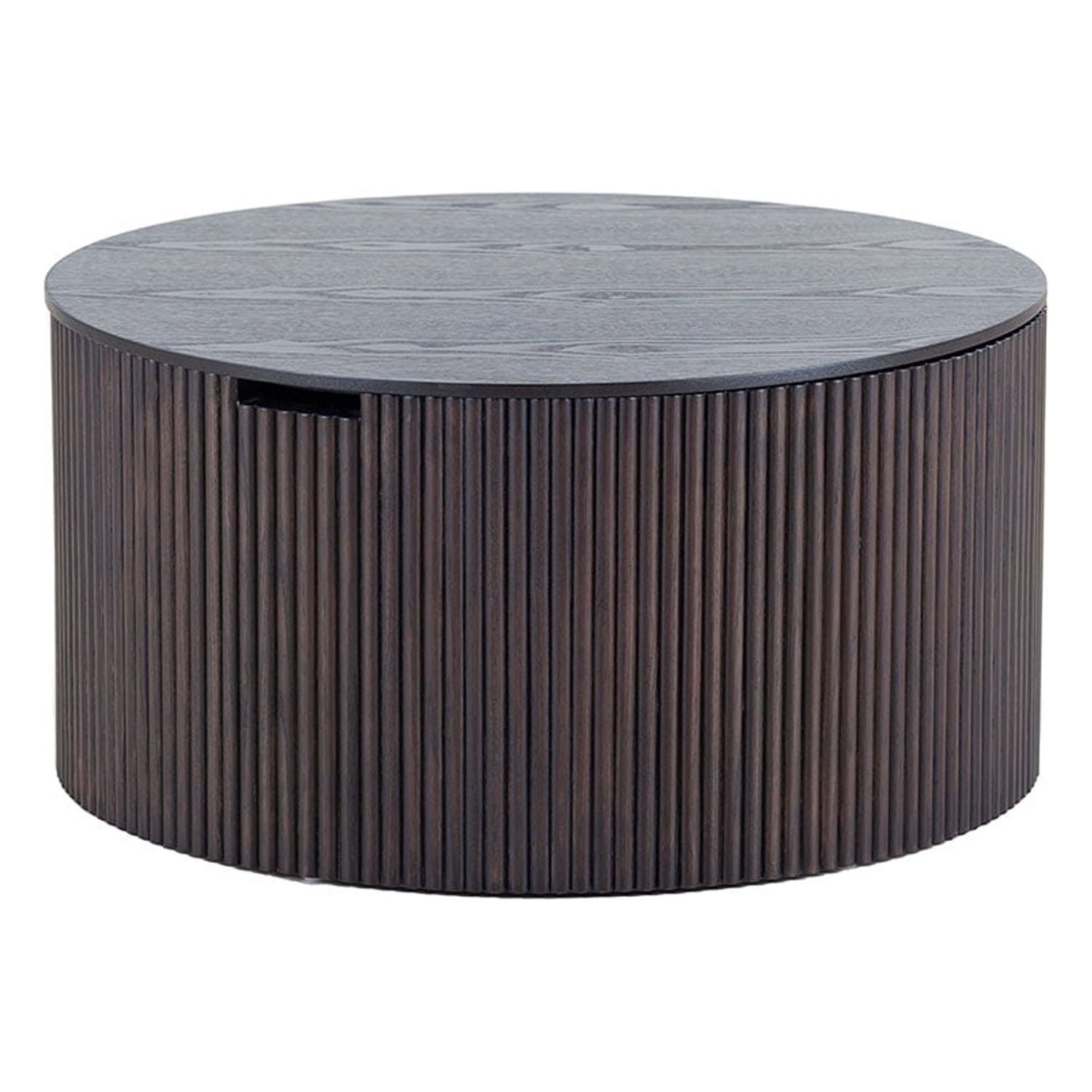 Kevinplus Smoky Color Handmade Round Coffee Table Side Table End Table, Fraxinus Mandshurica