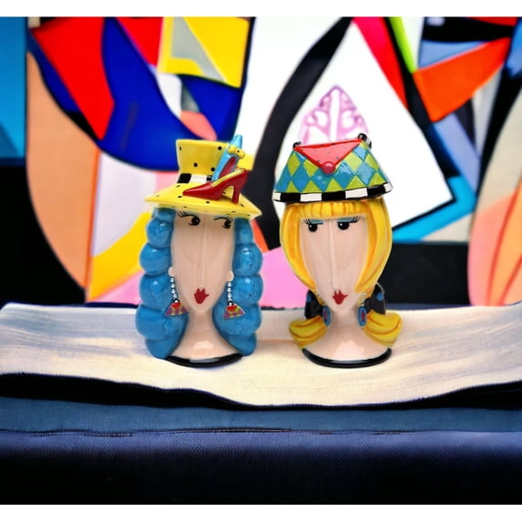 Kevins Gift Shoppe Ceramic Professional Shoppers Salt and Pepper Shakers