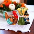 thumbnail image 1 of Kevins Gift Shoppe Ceramic Thanksgiving Teddy Bear and Turkey Salt and Pepper Shakers, 1 of 3