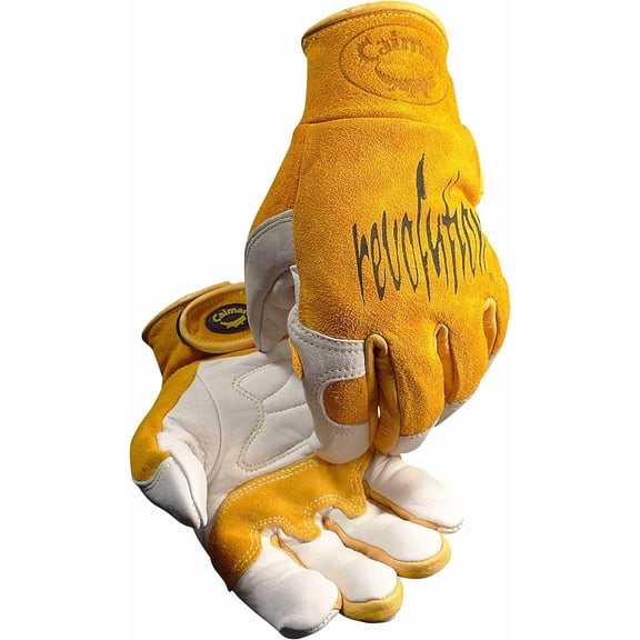 Kevlar-Seamed Multi-Task Welding Gloves 1828 (Medium/Yellow)