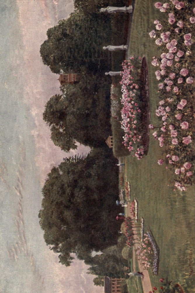 Kew Gardens 1908 In the Italian Garden Canvas Art - Thomas Mower Martin (18 x 24)