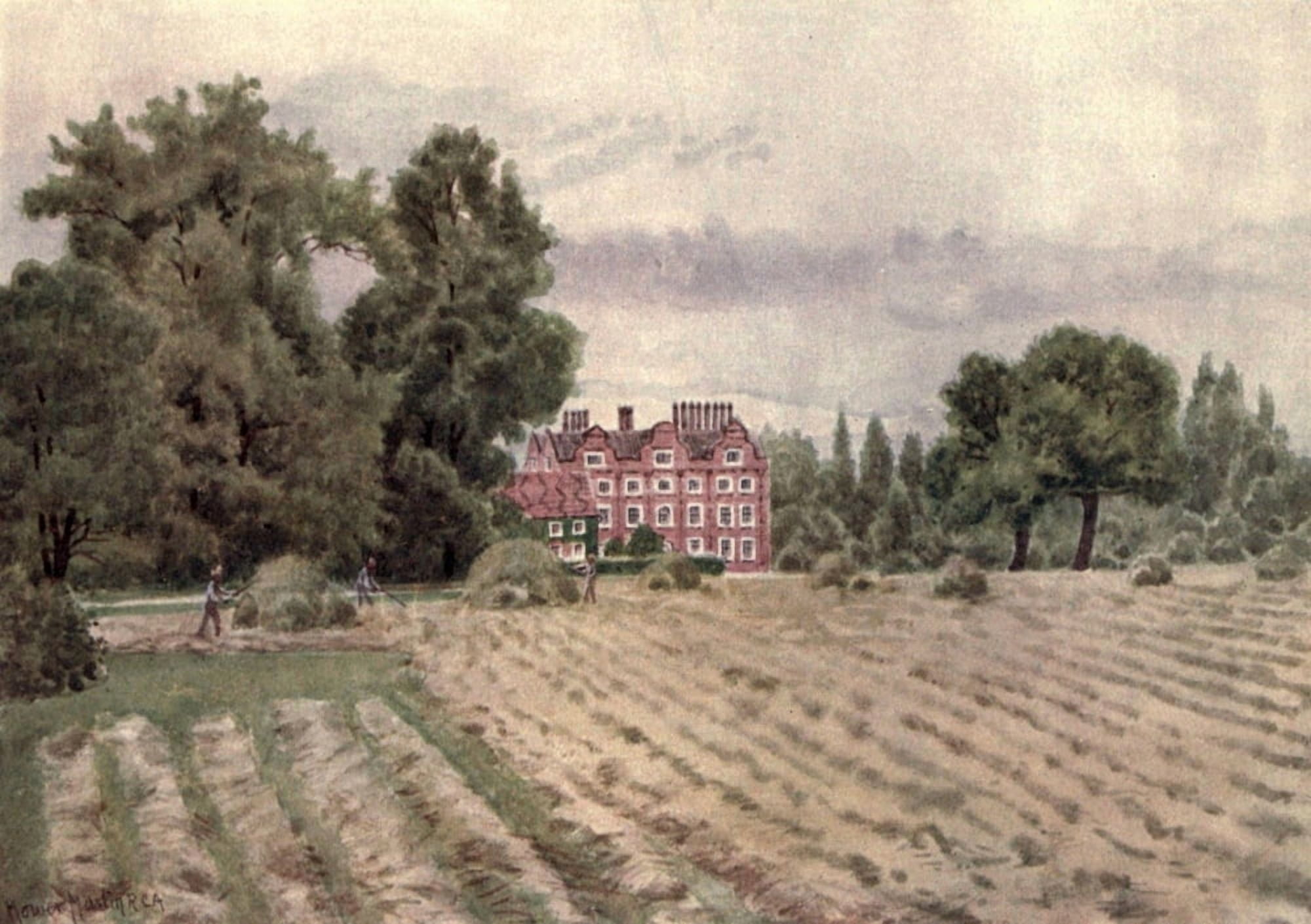 Kew Gardens 1908 Palace Canvas Art - T Mower Martin (18 x 24)