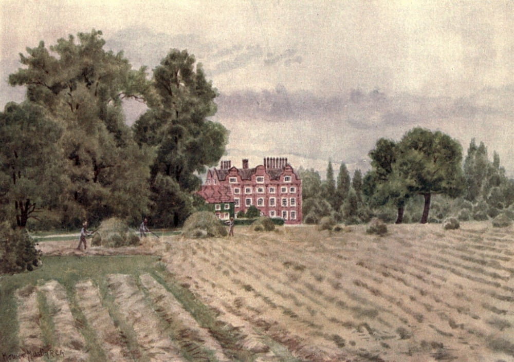 Kew Gardens 1908 Palace Canvas Art - T Mower Martin (24 x 36)