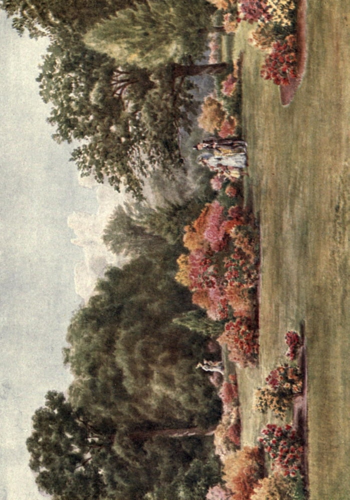 Kew Gardens 1908 The Azaleas Canvas Art - Thomas Mower Martin (18 x 24)