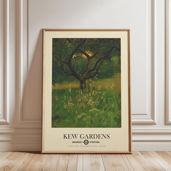 Kew Gardens Meadow Tree London Wall Decor Unframed Paper Print
