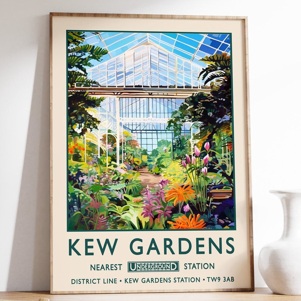 Kew Gardens Print London Poster Botanical Gardens Print William kew-gardens-print-london-poster-botanical-gardens-print-william