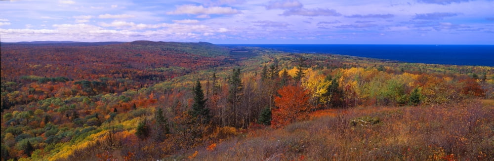 Keweenaw Peninsula and Copper Harbor Michigans Upper Peninsula Michigan Canvas Art - Panoramic Images (36 x 12)