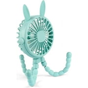 Keweis Stroller Fan Mini Handheld Octopus Fan Baby Fan with Flexible Tripod Wrapped on Stroller, Car Seat, Student Bed, Bike USB Rechargeable Fan, Desk Fan for Office and Baby Room or Outdoor