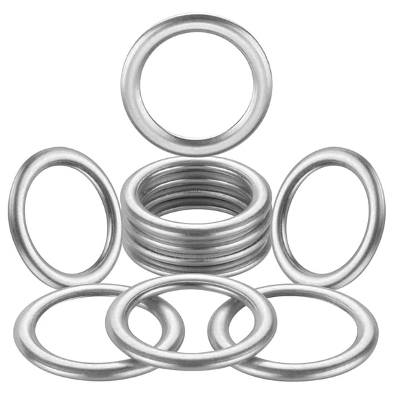 Kewkite M14 Oil Drain Plug Gaskets Crush Washers Seals Rings Fit for Audi/VW, Replacement for the Part # N0138157, Used for Oil Change, 10 Pack