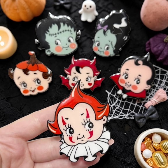 Kewpie Horror Baby Phone Grip: Halloween Spooky Style