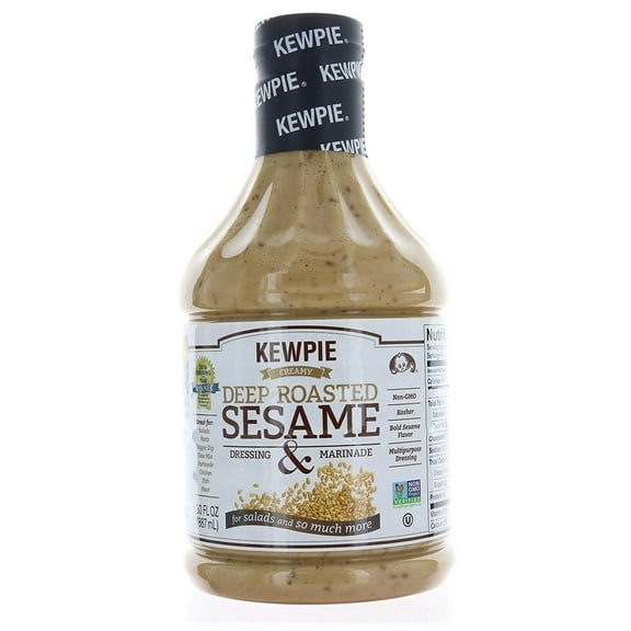 Kewpie Japanese Dressing Roasted Sesame Deep Roasted Sesame Dressing, Value 3 Pack ( 30 oz Each )