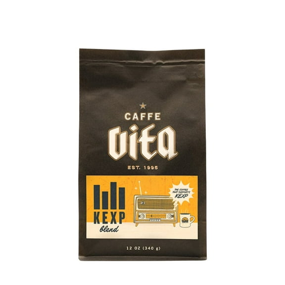 Kexp Blend - Roasted by Caffe Vita - Whole Bean Coffee - 12 Ounce Bag