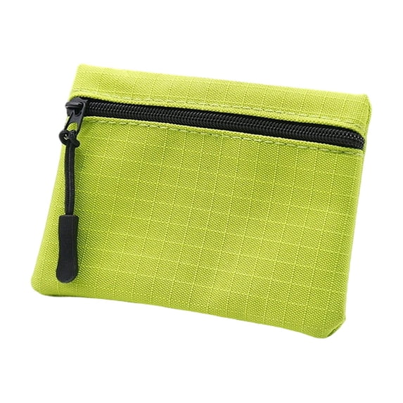 Key Bag, Zipper Oxford Cloth Portable Card Storage Wallet Minimalist Coin Bank Card Pouch Compact Travel Identity Case Organizer Household Accessory Storage