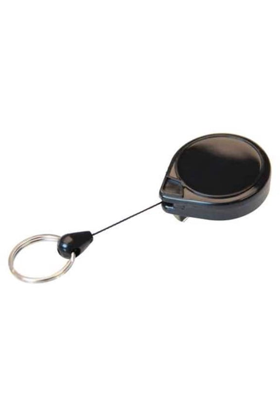 Badge Holder, Split Ring Type, 3/4 in Ring Size, Black 0050-005