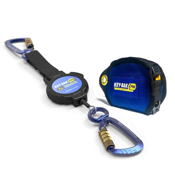 Key-Bak Pro ToolMate 1 lb. Retractable Tool Tether & Tape Measure Shoe Kit (ANSI 121 Certified) CA3