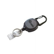 Key-Bak SIDEKICK ID Badge and Retractable Keychain, 24" Kevlar Cord, Zinc Alloy Metal Carabiner -3 Pack