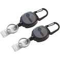 thumbnail image 1 of Key-Bak Sidekick Professional Heavy Duty Self Retracting ID Badge/Key Reel with Retractable Kevlar Cord, 24" Black (10 Count), 1 of 3