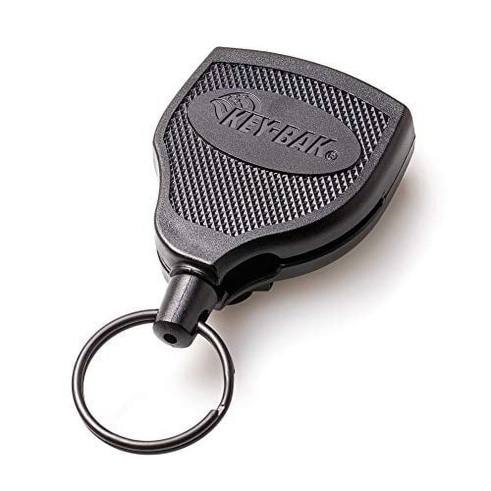 KeySmart Retractable Carabiner - Belt Clip Key Ring and Snap Badge Reel  (1-Pack)