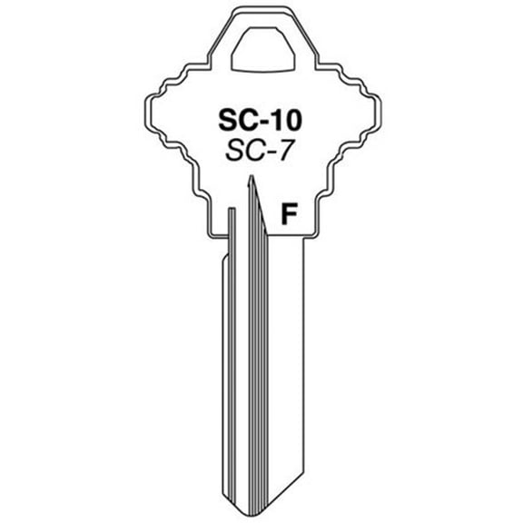 Key Blank,Schlage 10/Bg