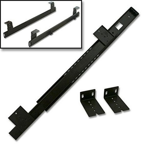Key Board Slide, 18", Ball Bearing, Black