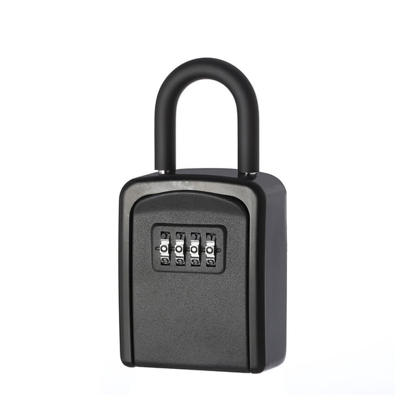 Key Box 4 Digit Combination Password Safe Weatherproof Key Safe Security Storage Box ,Compact Design