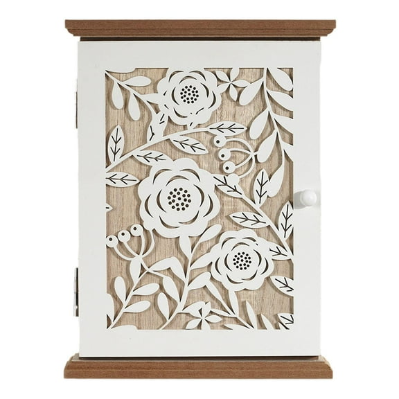 Key Box Key Holder Key Hanger with 6 Hooks Wall Mounted for Entryway Hallways Homes and Offices