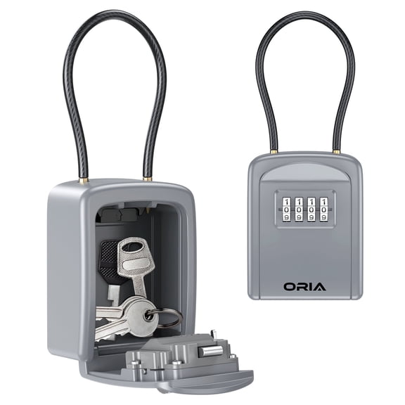 AMIR Waterproof Key Box 4 Digit Combination Large  Capacity Home Office Warehouse Garage