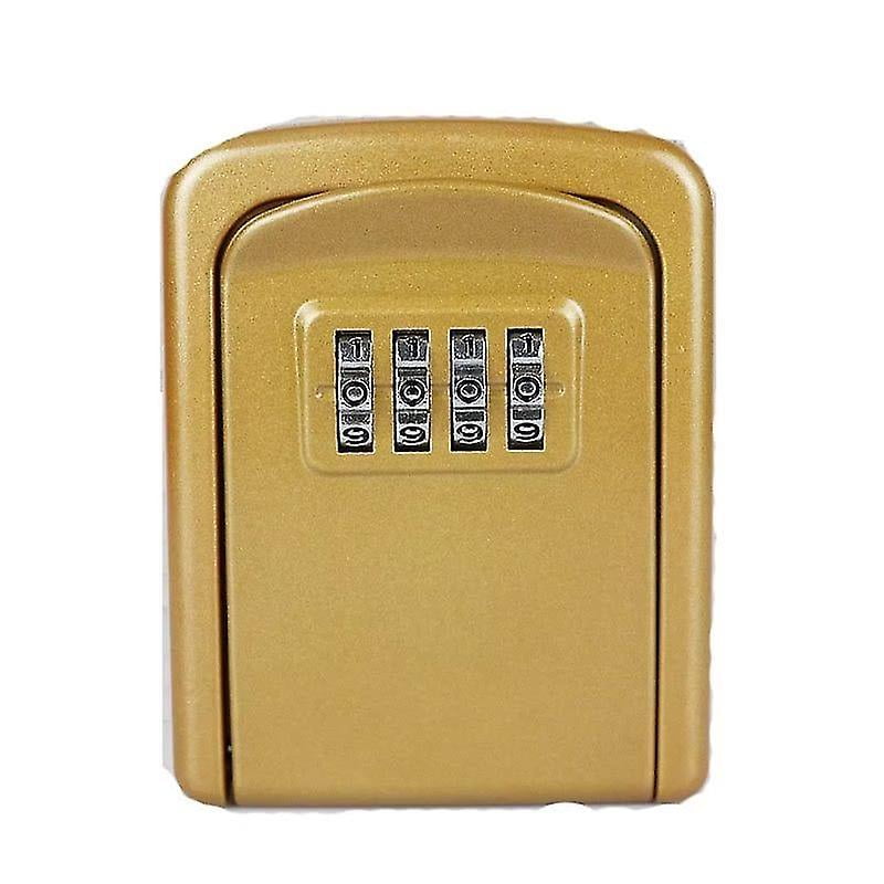 Key Box With Numerical Code And 4 Digits - For Indoors And Outdoors - Goldconstruction Site Key Box Password Lock Door Cat's Eye Metal Storage