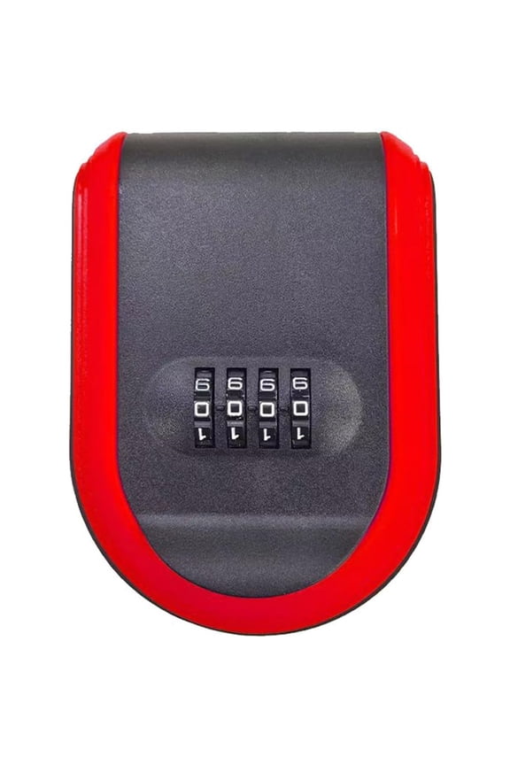 Key Box for Under Car, Lockbox for Keys with Combination Lock,Hide a Key Outside for Vehicle, Home or Office Use (RED)