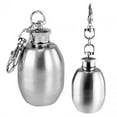 thumbnail image 1 of Hsqqdc 2-Pack Stainless Steel Keychain Flasks, Portable Mini Flask Set for Outdoor Events and Gifts, 1 of 7
