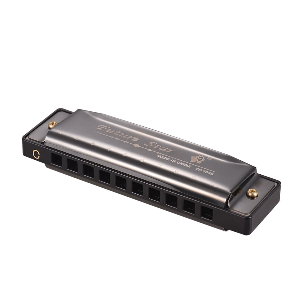 Key of C Diatonic Harmonica Mouthorgan with ABS Reeds Mirror