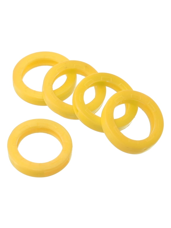 Key Cap Cover 0.9" Round Key Identifier Tags for House Keys, Yellow, 20 Pack