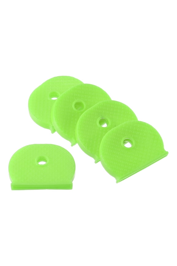 Key Cap Cover, Semicircle Key Identifier Tags for Identifying Keys, Light Green 15 Pack