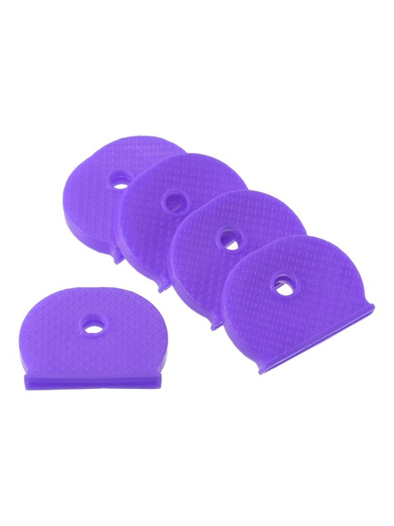 Key Cap Cover, Semicircle Key Identifier Tags for Identifying Keys, Purple 25 Pack