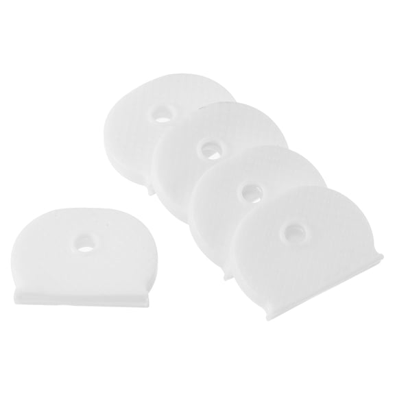 Key Cap Cover, Semicircle Key Identifier Tags for Identifying Keys, White 15 Pack