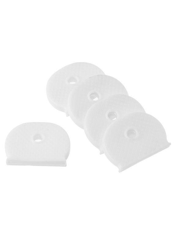 Key Cap Cover, Semicircle Key Identifier Tags for Identifying Keys, White 25 Pack