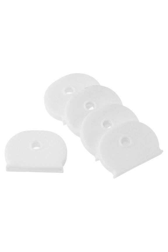 Key Cap Cover, Semicircle Key Identifier Tags for Identifying Keys, White 25 Pack