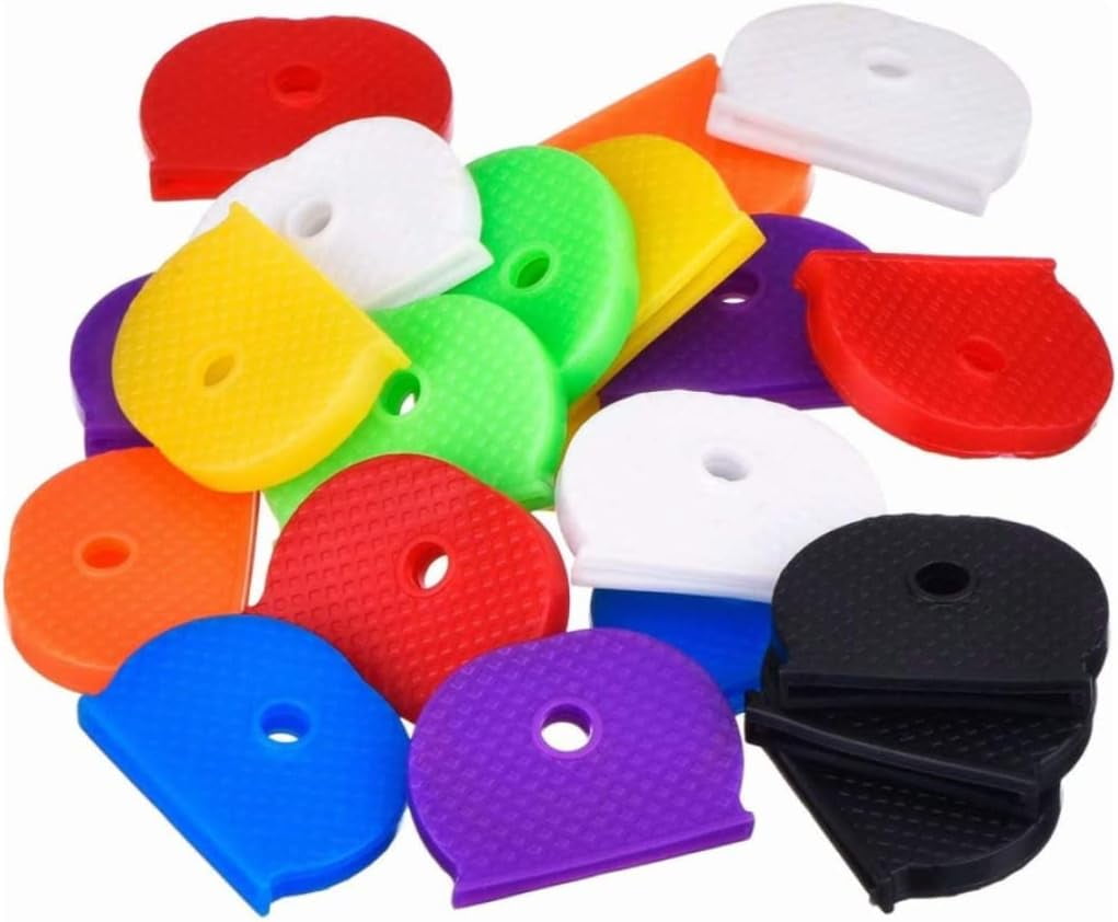 Key Caps Set Flexible Key Covers For Easy Identifying Door Keys 8