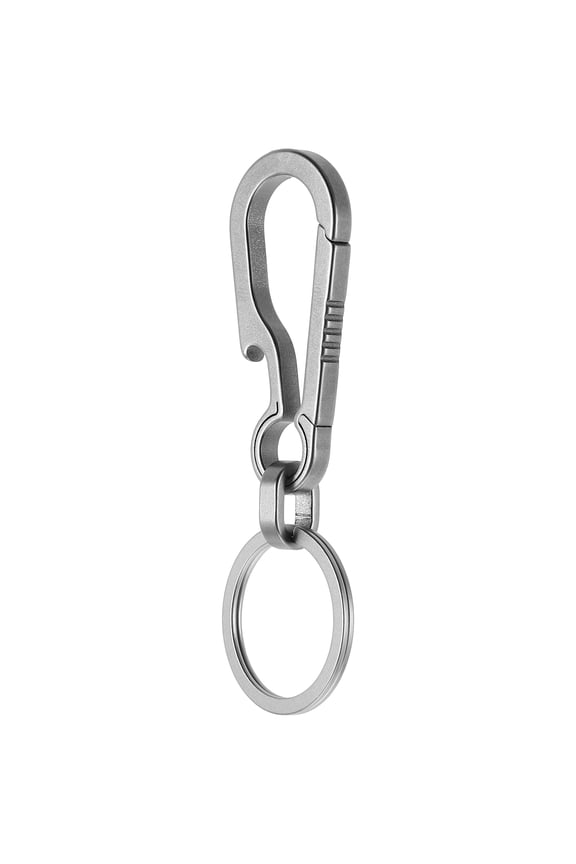 RENACLIPY Silver Small Locking Carabiner Key Holder for Keychain Unique Bottle Opener 3.11.10.1in
