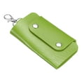 thumbnail image 1 of Key Case Cover, 1 Pack PU Leather Keychain Holder Key Sleeve with 6 Keychains for Key Hanging, Green, 1 of 5